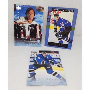 3 Upper Deck Be A Player Washington Collectible Trading Cards Joe Juneau, Peter